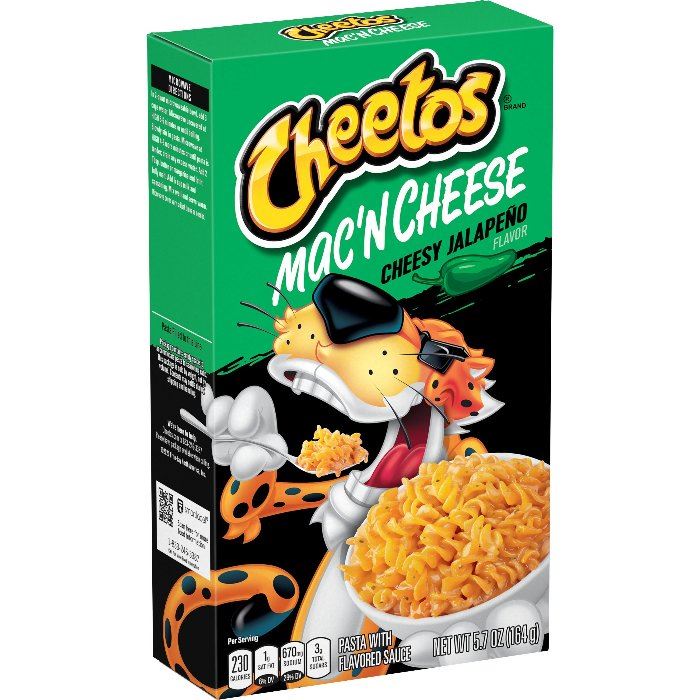 Cheetos Mac ‘n Cheese Cheesy Jalapeno - cu gust de branză și jalapeno 164g (Stoc Limitat) (cutie lovită)